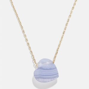 BaubleBar Juno Blue Lace Agate Necklace NWT